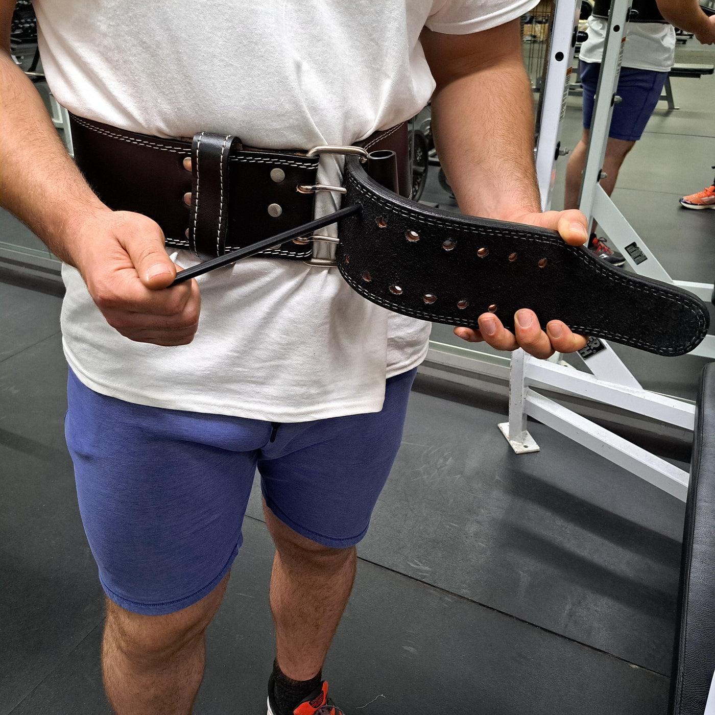 Double Prong 13 MM Genuine Leather Powerlifting Weight Belt - Force of Habit Barbell Company
