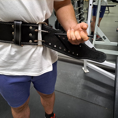 Double Prong 13 MM Genuine Leather Powerlifting Weight Belt - Force of Habit Barbell Company