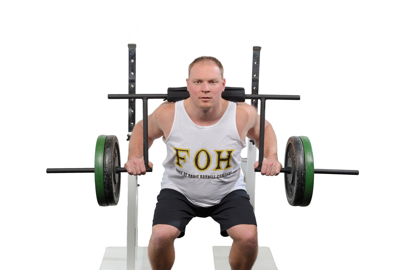 Cambered Squat Bar- 35 lbs Standard 1" (Home Gym Use) - Force of Habit Barbell Company