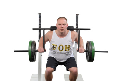 Cambered Squat Bar- 35 lbs Standard 1" (Home Gym Use) - Force of Habit Barbell Company