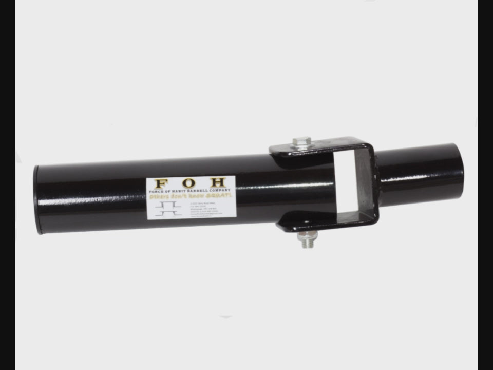 Landmine Chisel- Post, 4 lbs for All Landmine Exercises Black
